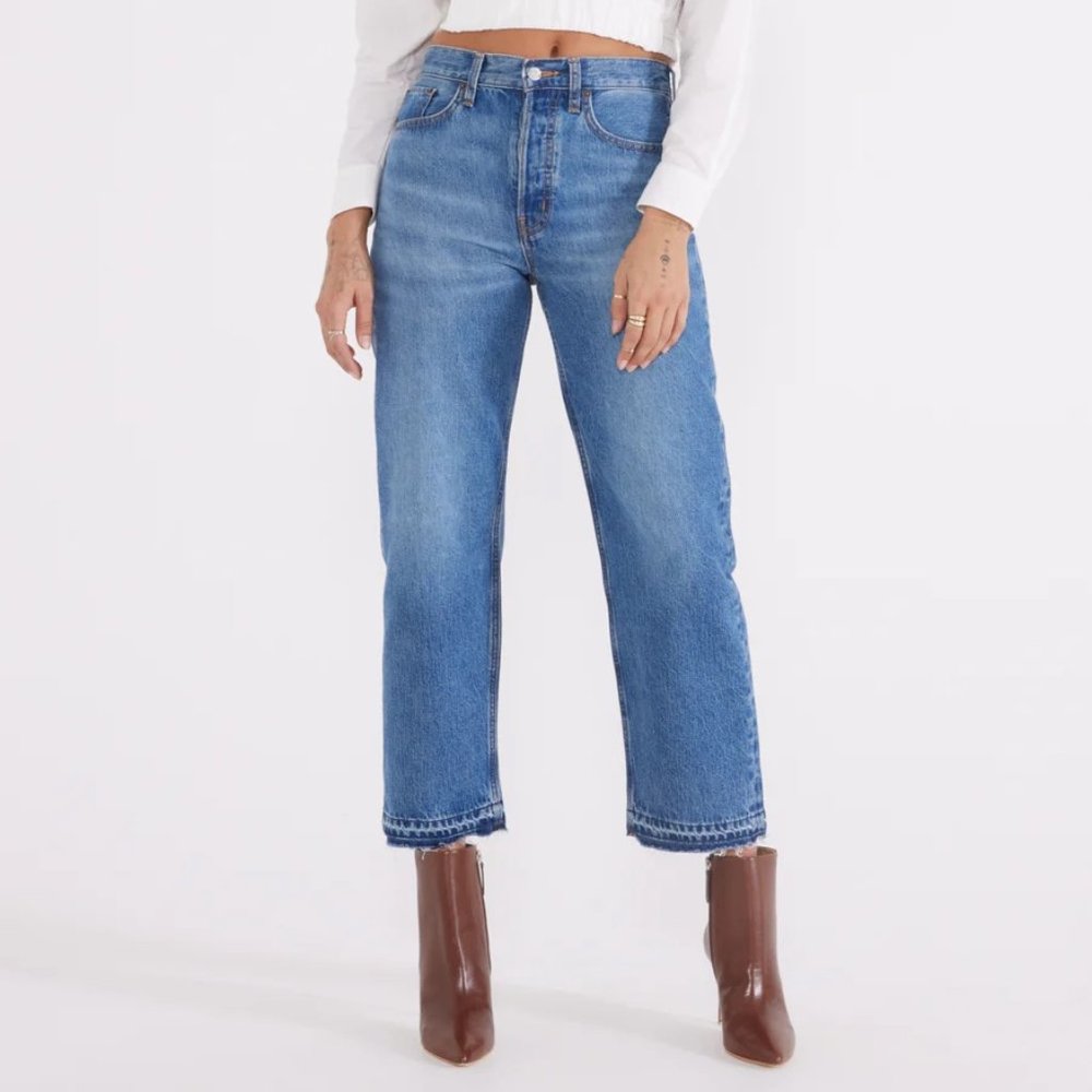 NEW Etica Tyler Straight Crop Jeans in Cielo